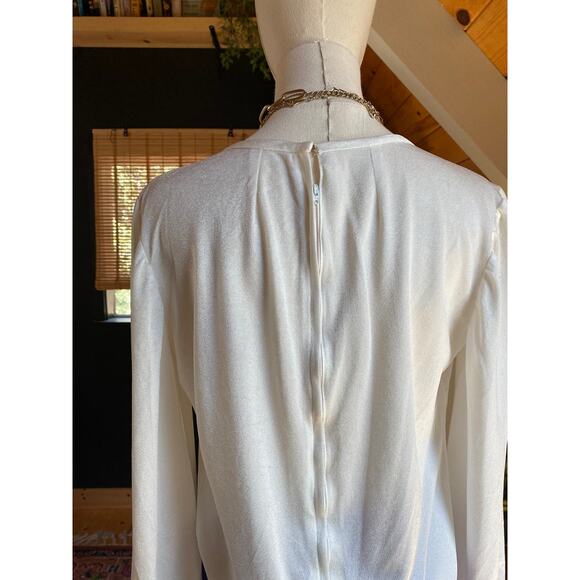 Vintage Bell Sleeve Blouse White - Picture 6 of 9